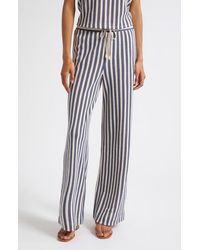 Veronica Beard - Zosia Stripe Cotton Drawstring Pants - Lyst