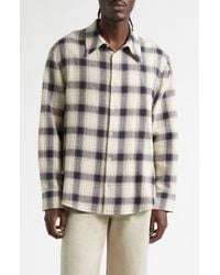 Séfr - Wes Plaid Cotton Flannel Button-Up Shirt - Lyst