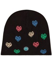 Memoi - Colorful Hearts Knit Beanie - Lyst