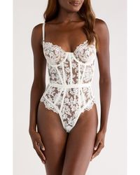 Kilo Brava - Lace Underwire Bodysuit - Lyst
