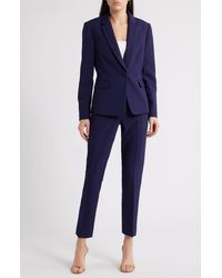 Tahari - One-Button Crepe Jacket & Pants Set - Lyst