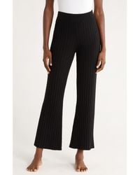 Lunya - Cozy Cotton Blend Rib Knit Pants - Lyst