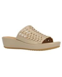 L'amour Des Pieds - Cyra Platform Wedge Slide Sandal - Lyst