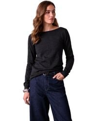 Celtic & Co. - Merino Fine Knit Boat Neck Sweater - Lyst