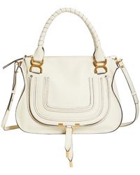 Chloé - Medium Marcie Calfskin Leather Satchel - Lyst