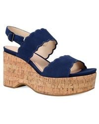 Pelle Moda - Cicel Slingback Platform Wedge Sandal - Lyst