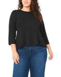 Halogen® - Rib Peplum Sweater - Lyst