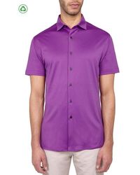 Con.struct - Regular Fit Solid Recycled Performance Golf Button-Down Shirt - Lyst