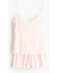 H&M - Ribbed Jersey Pyjamas - Lyst