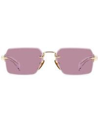 David Beckham - 56Mm Rimless Rectangular Sunglasses - Lyst