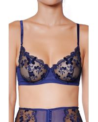 Huit - Papillion Embroiered Unlined Underwire Bra - Lyst