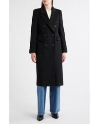 Sam Edelman - Doubled Breasted Wool Blend Military Coat - Lyst