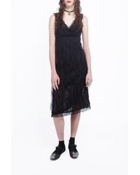 Anna Sui - Lace Combo Sleeveless Lace Dress - Lyst