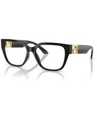 Versace - 52Mm Square Optical Glasses - Lyst