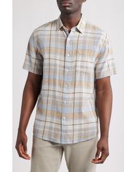 Pendleton - Dawson Plaid Linen Blend Button-Up Shirt - Lyst