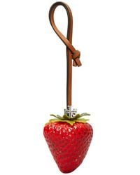 Tory Burch - Strawberry Leather Bag Charm - Lyst