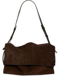 Christian Louboutin - Large Baggy Suede Shoulder Bag - Lyst