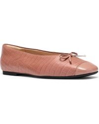 Clarks - Befana Bow Leather Flat - Lyst
