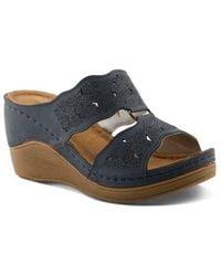 Flexus by Spring Step - Dreiser Platform Wedge Slide Sandal - Lyst