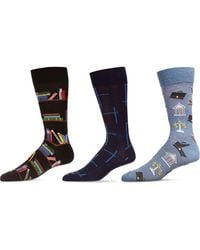 Memoi - Professions Assorted 3-Pack Crew Socks - Lyst