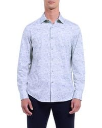 Bugatchi - James Ooohcotton Abstract Print Button-Up Shirt - Lyst