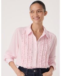 Hush - Chiffon Ruffle Blouse - Lyst