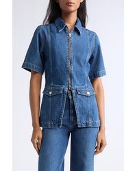 Veronica Beard - Sully Denim Jacket - Lyst