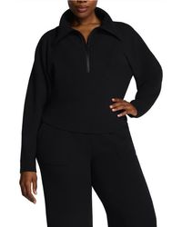 Spanx - Airessentials French Rib Quarter Zip Pullover - Lyst