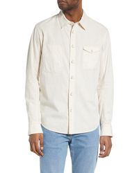 Rag & Bone - Engineered Linen Button-up Shirt - Lyst