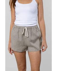 LEISURE LAB - Linen Resort Short - Lyst
