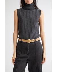 Eleventy - Wool & Cashmere Turtleneck Sweater Vest - Lyst