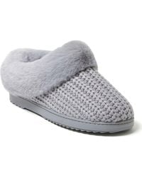 Dearfoams - Hannah Festive Knit Clog Slipper - Lyst