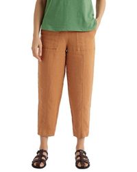 Seasalt Cornwall - Saltings Cropped Linen Pants - Lyst