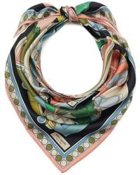 Kate Spade - Townhouse Silk Square Scarf - Lyst
