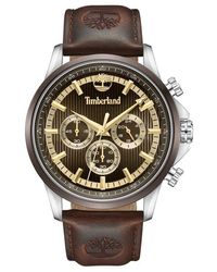 Timberland - Bernardston Multifunction Chronograph Leather Strap Watch, 45Mm - Lyst