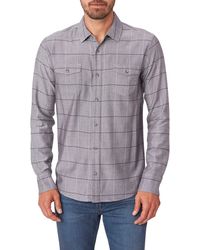 PAIGE - Everett Slim Fit Check Button-up Shirt - Lyst