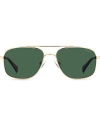 Polaroid - 56Mm Polarized Rectangular Sunglasses - Lyst