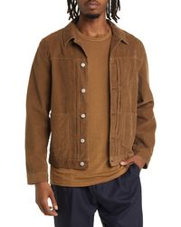 Officine Generale - Leo Cotton Corduroy Shirt Jacket - Lyst