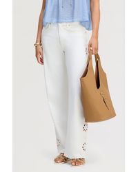 Sam Edelman - Cutout Wide Leg Jeans - Lyst