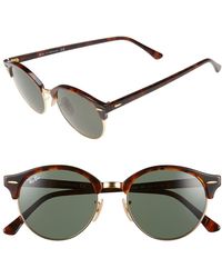 Ray-Ban - Clubround 51mm Round Sunglasses - Lyst