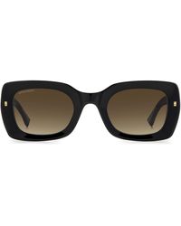 DSquared² - 51mm Rectangular Sunglasses - Lyst