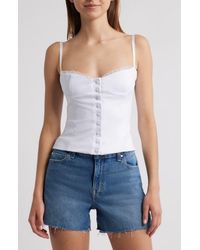 Bella Venice - Button-Up Corset Top - Lyst