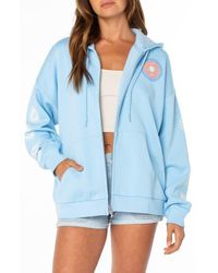 Roxy - Evening Lineup Full Zip Fleece Graphic Hoodie - Lyst