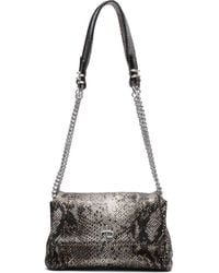 Rag & Bone - Small Chelsea Flap Snake Embossed Leather Convertible Shoulder Bag - Lyst