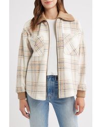 Thread & Supply - Plaid Fleece Jacket - Lyst