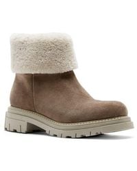 La Canadienne - Dwayne Waterproof Genuine Shearling Cuff Bootie - Lyst