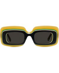 Loewe - X Paula's Ibiza 47mm Rectangular Sunglasses - Lyst