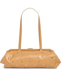 Clare V. - Yvette Stud Leather Shoulder Bag - Lyst
