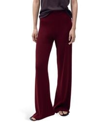 Mango - Pull-On Straight Leg Knit Pants - Lyst