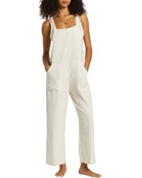 Billabong - Pacific Time Cotton Gauze Jumpsuit - Lyst